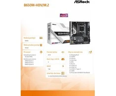 Pagrindinė plokštė ASRock B650M-HDV/M.2