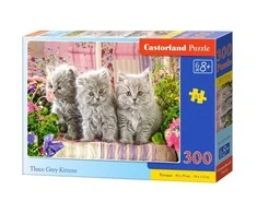 Castorland dėlionė Three Pilkas Kittens 300 det.