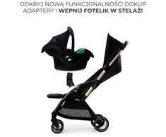 Vežimėlis KINDERKRAFT APINO raven black, KSAPIN00BLK0000