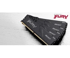 RAM KINGSTON 32GB 3200MHz DDR4 CL16 DIMM rinkinys iš 2 FURY Beast Juodas