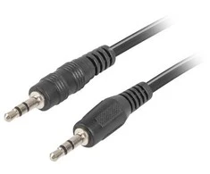 LANBERG CA-MJMJ-10CC-0012-BK stereo kabelis Mini Jack M -> Mini Jack M 1.2m
