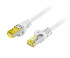 LANBERG patchcord cat.6A S/FTP LSZH CU 1.5m pilkas