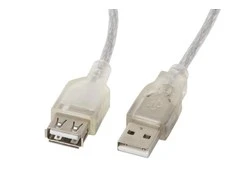 LANBERG CA-USBE-12CC-0050-TR ilgintuvas USB 2.0 AM-AF su feritu 5 m