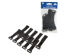 LOGILINK KAB0056 LOGILINK - Vielinio dirželio komplektas su Velcro, 10 vnt.