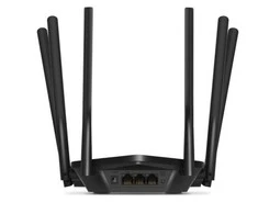 TP-Link Mercusys AC1900 Wireless Dual Band Gigabit Maršrutizatorius | MR50G | 802.11ac | 600+1300 Mbit/s | 10/100/1000 Mbit/s | Ethernet LAN (RJ-45) jungtys 2 | Tinklelio atramos Nr. | MU-MiMO Taip | Nėra mobiliojo plačiajuosčio ryšio | Antenos tipas 6xFiksuota | Nr