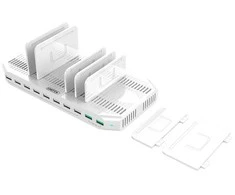 UNITEK Y-2190 įkrovimo stotelė 8x USB 2.4A 160W 2x QC3.0 USB-C Y-2190