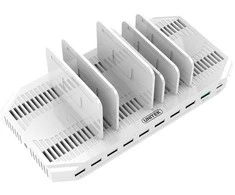 UNITEK Y-2190 įkrovimo stotelė 8x USB 2.4A 160W 2x QC3.0 USB-C Y-2190