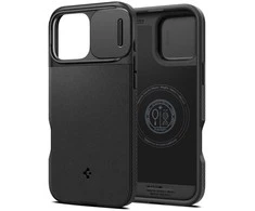 Spigen Optik Armor Mag MagSafe Apple iPhone 16 Pro Max – dėklas telefonui juodos spalvos