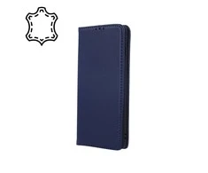 TelForceone Natūralios odos Smart Pro dėklas, skirtas Samsung Galaxy A54 5G tamsiai mėlynas