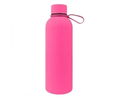 Eu Sandelis Butelis, termo butelis 500 ml, nerūdijančio plieno su SOFT TOUCH fuksijos danga BD46F