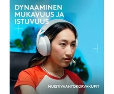 Žaidimų ausinės Logitech G321 baltos spalvos