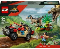 LEGO® Jurassic World Velociraptorius ir pabėgimas visureigiu (76972)