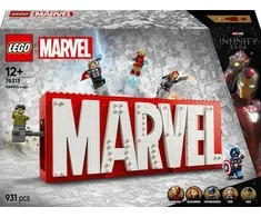 LEGO® Marvel MARVEL logotipas ir minifigūrėlės (76313)