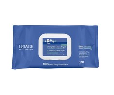 Uriage Bébé Lingettes Nettoyantes Cleansing Wipes drėgnos servetėlės vaikams, 70 vnt.