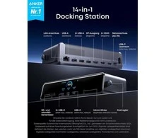 Anker Prime Docking Station (14-in-1, Triple Ekranas, DisplayLink) | A83B33A1