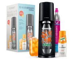 Gazuotų gėrimų gaminimo aparato SodaStream Terra rinkinys, juodas