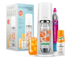Gazuotų gėrimų gaminimo aparato SodaStream Terra rinkinys, baltas