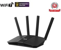 Asus DWiFi 7 AiMesh Prailginamas Maršrutizatorius | RT-BE58U | 802.11be | 10/100/1000 Mbit/s | Ethernet LAN (RJ-45) jungtys 5 | Tinklelio palaikymas Taip | MU-MiMO Taip | 4G | Antenos tipas Išorinė