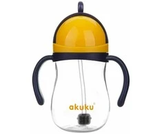 AKUKU neišsiliejantis mokomasis puodelis su rankenėlėmis ir svareliu, 280 ml, A0165
