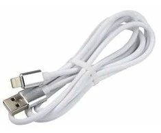 everActive kabelis USB Lightning 1m - Baltas, silikonas, greitas įkrovimas, 2,4A - CBS-1IW