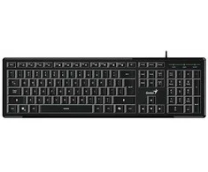 Genius SlimStar 820 klaviatūra su laidu (USB) CZ/SK, juoda