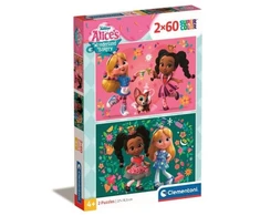 Clementoni Dėlionė 2x60 vnt. - Alice's Wonderland kepyklėlė