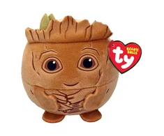 TY Beanie Balls Pliušinis žaislas - Marvel Groot, 9 cm
