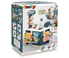 SMOBY Supermarketas su Elektronine Kasa ir Skaneriu