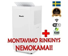 Mobilus kondicionierius MILAN WiFi 7K Smart Wood's +DOVANA montavimo rinkinys