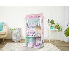 Ecotoys Lėlių namelis medinis Blueberry Residence