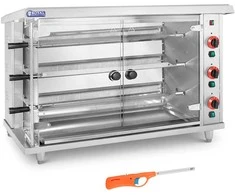 Royal Catering Dujinė kepsninė 15 vištų, 3 iešmeliai, propanas-butanas, 15 kW