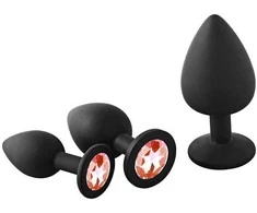 Dream Toys Fantasstic Anal Training Kit analinis kištukas Raudon Stone 3 vnt..