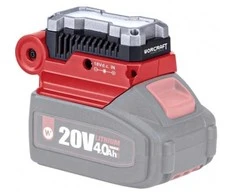 Akumuliatorių adapteris Worcraft CUA-S20Li; 20 V -> USB; tinka krauti telefono baterijoms