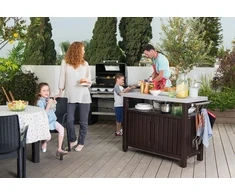 Keter daugiafunkcinis stalas kepsninei, Unity XL 207L, grafitinis
