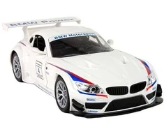 Automobilis BMW Z4 su nuotolinio valdymo pultu, baltas