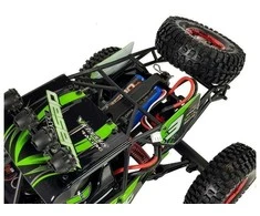 Automobilis FY-03 4x4 su nuotolinio valdymo pultu, žalias