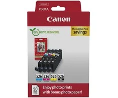 Canon Kasetė rašaliniams spausdintuvams Rašalo kasetės CLI-526 CMYK