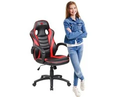 Red Fighter Žaidimų kėdė Raudona Fighter C6 Gaming Chair, Raudona