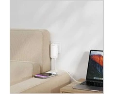4smarts FlatPlug SlimDual 65W GaN 2xUSB-C balta