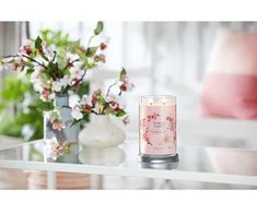 Yankee Candle Aromatinė žvakė Signature tumbler large Rožinė Cherry Vanilla 567 g