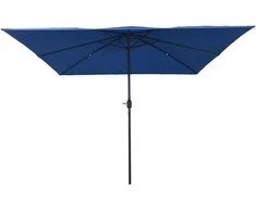 Sodo skėtis Azurblau 295 x 295 x 245 cm Poliesteris ir plienas