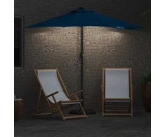 Sodo skėtis Azurblau 294 x 150 x 223 cm Poliesteris ir plienas