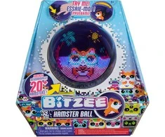NAUJIENA 2025! Interaktyvus skaitmeninis gyvūnėlis žiurkėno rate BITZEE Hamster Ball