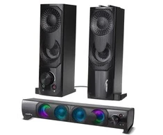 Kompiuterio kolonėlės Audiocore Garso sistema RGB LED Stereo Gaming