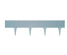 Prosperplast Dekoratyvinė tvorelė IBRA L390cm H18.6cm plastikinė/pilka