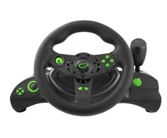 Steering wheel Esperanza Nitro EGW102 (PC, PS3, juodos spalvos)