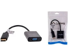 LANBERG AD-0002-BK adapter Displayport 1.1->VGA cable juodas