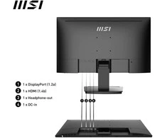 Monitorius MSI PRO MP243X 23,8 colio IPS 1920x1080 FHD 1xHDMI 1.4 1xDP 1.2a