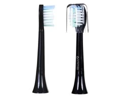 Antgaliai Oromed Oro-Sonic dantų šepetėliui, 2 vnt., Juodos spalvos