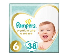 Sauskelnės PAMPERS Premium Care, Value Pack, 6 dydis (13kg+), 38 vnt.